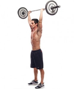 Жим штанги стоя